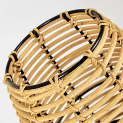 Style Boho-Chic-hofstein Lampe de table Sepins Écru, Noir, 1 lumière