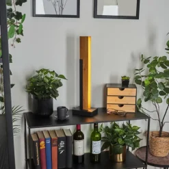 Luminaires Scandinaves-hofstein Lampe de table Teira LED Écru, Noir, 1 lumière