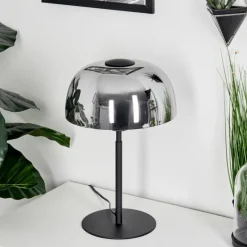 hofstein Lampe de table Werentzhouse Noir, 1 lumière