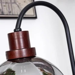 Suspension Verre Fumé-hofstein Lampe de table Aannestad Brun, Noir, 1 lumière