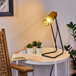 hofstein Lampe de table Agrons Noir, 1 lumière