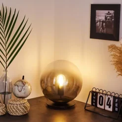 Luminaires Scandinaves-hofstein Lampe de table Ahanga Noir, 1 lumière