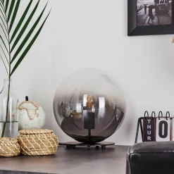 Luminaires Scandinaves-hofstein Lampe de table Ahanga Noir, 1 lumière