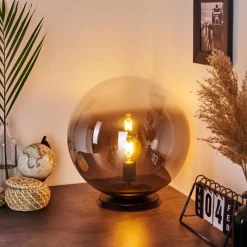 Luminaires Scandinaves-hofstein Lampe de table Ahanga Noir, 1 lumière