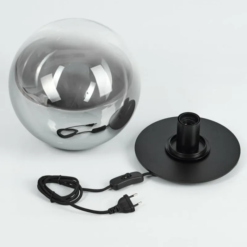 Luminaires Scandinaves-hofstein Lampe de table Ahanga Noir, 1 lumière