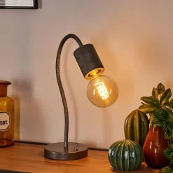 hofstein Lampe de table Ajaccio Nickel mat, 1 lumière