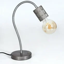 hofstein Lampe de table Ajaccio Nickel mat, 1 lumière