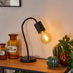 hofstein Lampe de table Ajaccio Noir, 1 lumière