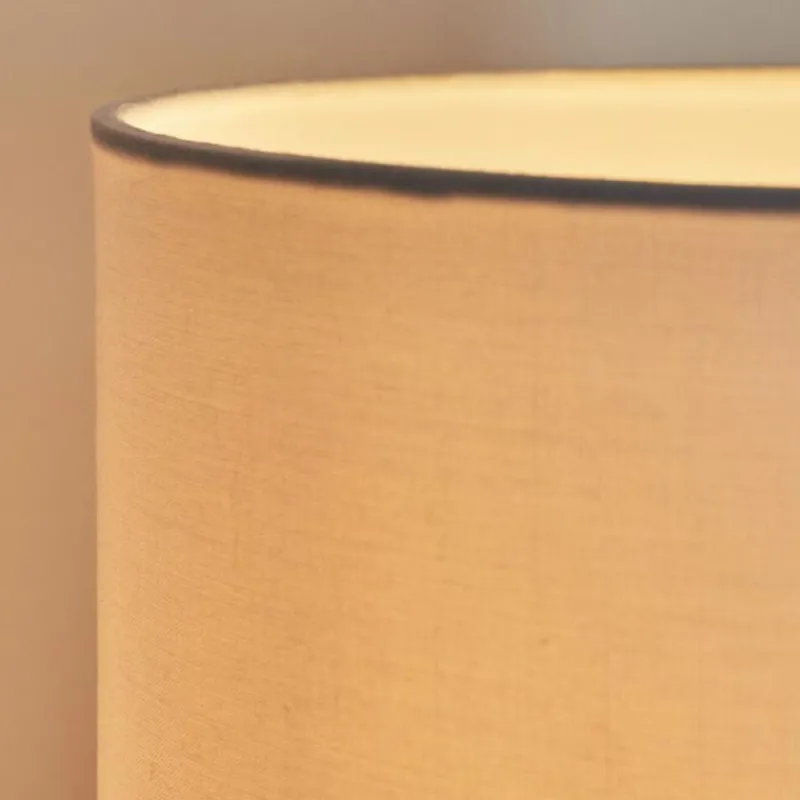 Lampes En Tissu-hofstein Lampe de table Akrema Écru, Noir, 1 lumière