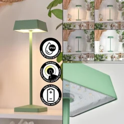 hofstein Lampe de table Algeraz LED Vert, 1 lumière