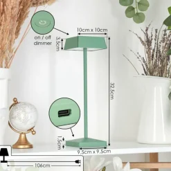 hofstein Lampe de table Algeraz LED Vert, 1 lumière