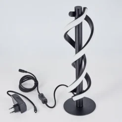 hofstein Lampe de table Alvarim LED Noir, 1 lumière