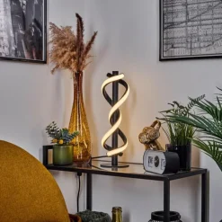 hofstein Lampe de table Alvarim LED Noir, 1 lumière