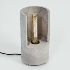 Lampes Vintages & Rétros-hofstein Lampe de table Amite Gris, 1 lumière