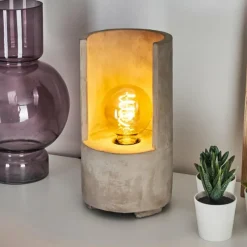 Lampes Vintages & Rétros-hofstein Lampe de table Amite Gris, 1 lumière