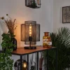 Style Boho-Chic-hofstein Lampe de table Amsoldingen Noir, 1 lumière