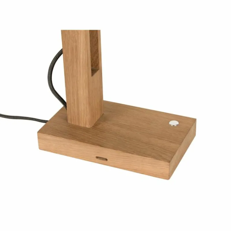 Luminaires Scandinaves-hofstein Lampe de table Anga LED Chrome, Écru, 1 lumière