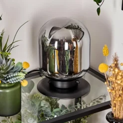 Suspension Verre Fumé-hofstein Lampe de table Arieux Noir, 1 lumière