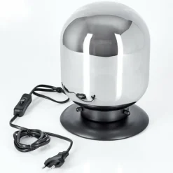 Suspension Verre Fumé-hofstein Lampe de table Arieux Noir, 1 lumière