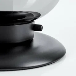 Suspension Verre Fumé-hofstein Lampe de table Arieux Noir, 1 lumière