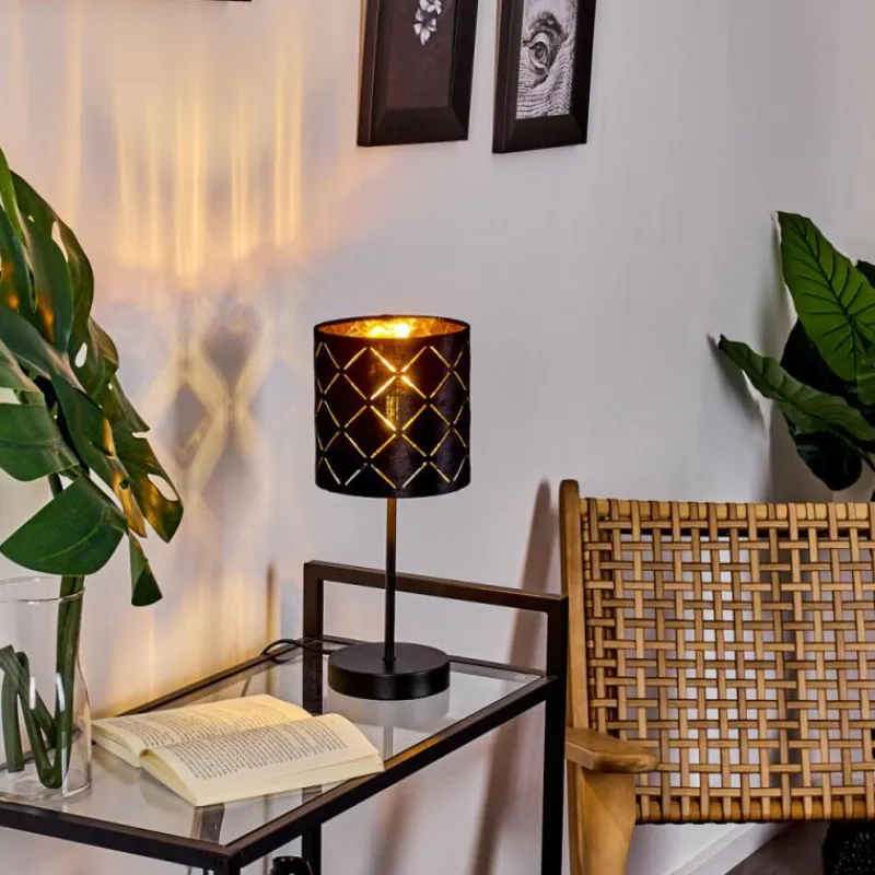Lampes En Tissu-hofstein Lampe de table Arnoya Noir, 1 lumière