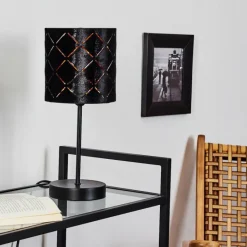 Lampes En Tissu-hofstein Lampe de table Arnoya Noir, 1 lumière