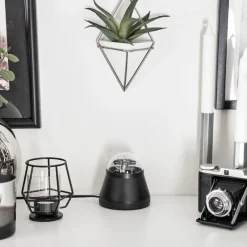 hofstein Lampe de table Atabueira LED Noir, 1 lumière, Changeur de couleurs