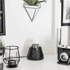 hofstein Lampe de table Atabueira LED Noir, 1 lumière, Changeur de couleurs