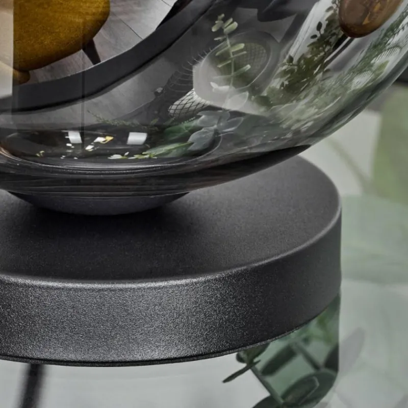 Suspension Verre Fumé-hofstein Lampe de table Augicourt Noir, 1 lumière