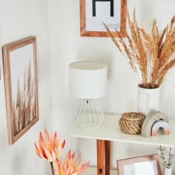 Lampes En Tissu-hofstein Lampe de table Avon Blanc, 1 lumière