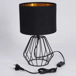 Lampes En Tissu-hofstein Lampe de table Avon Noir, 1 lumière