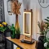 hofstein Lampe de table Ayajasco LED Couleur bois, Noir, 1 lumière