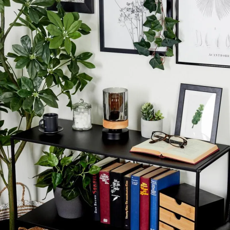 Suspension Verre Fumé-hofstein Lampe de table Azinhalinho Écru, Noir, 1 lumière