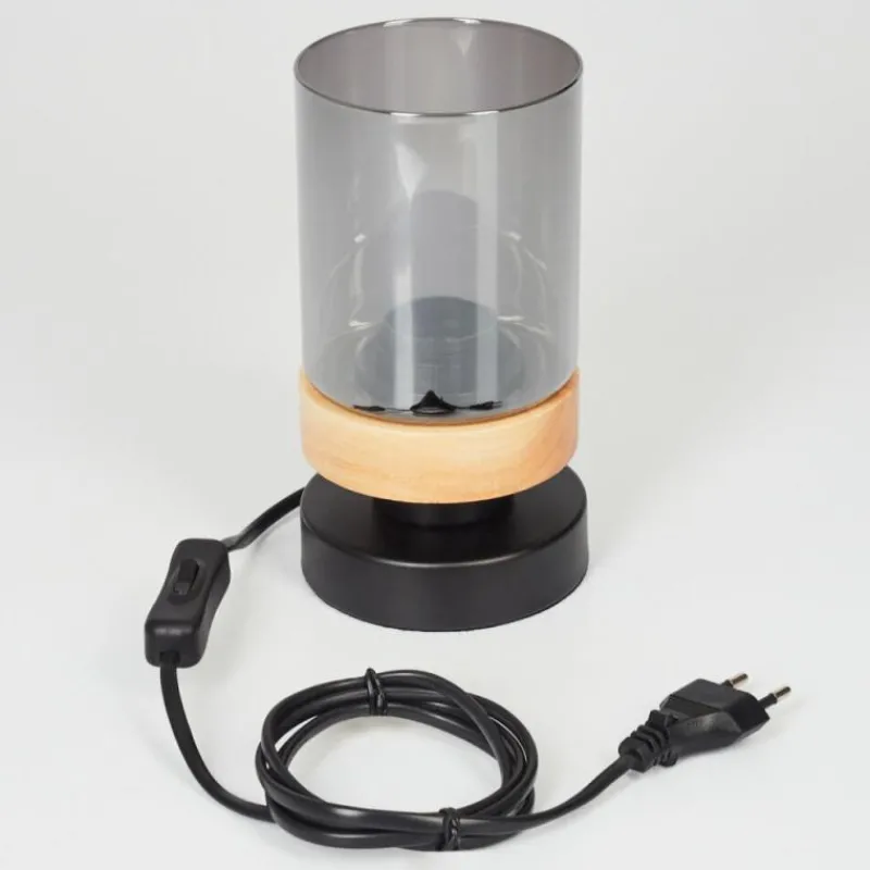 Suspension Verre Fumé-hofstein Lampe de table Azinhalinho Écru, Noir, 1 lumière