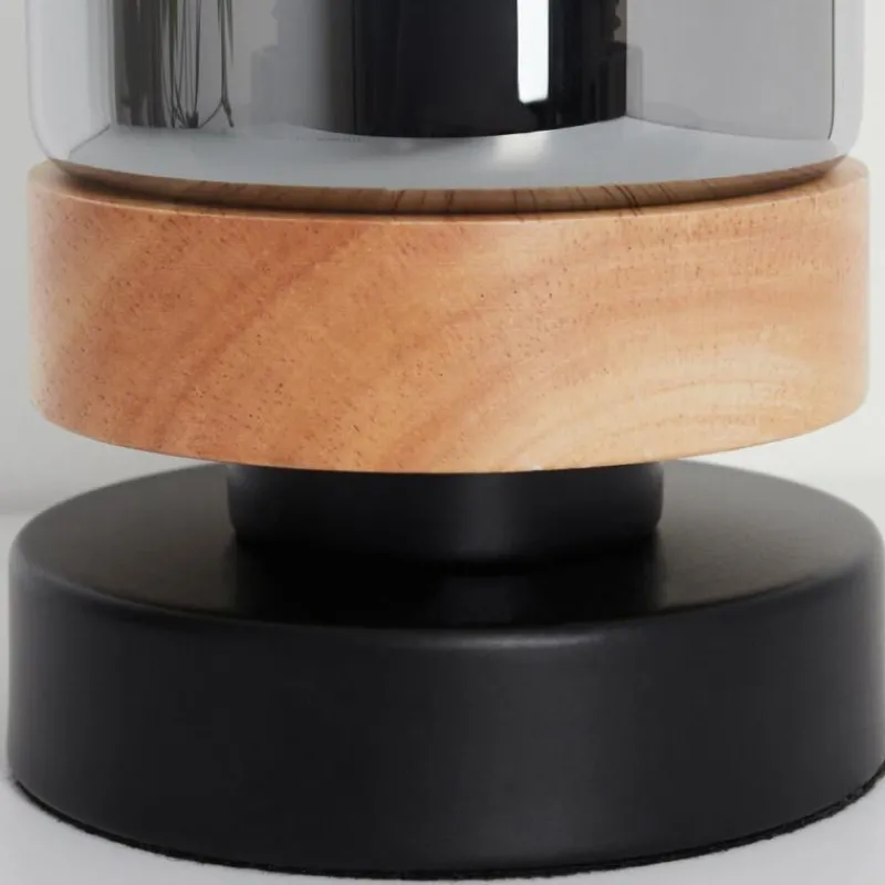 Suspension Verre Fumé-hofstein Lampe de table Azinhalinho Écru, Noir, 1 lumière