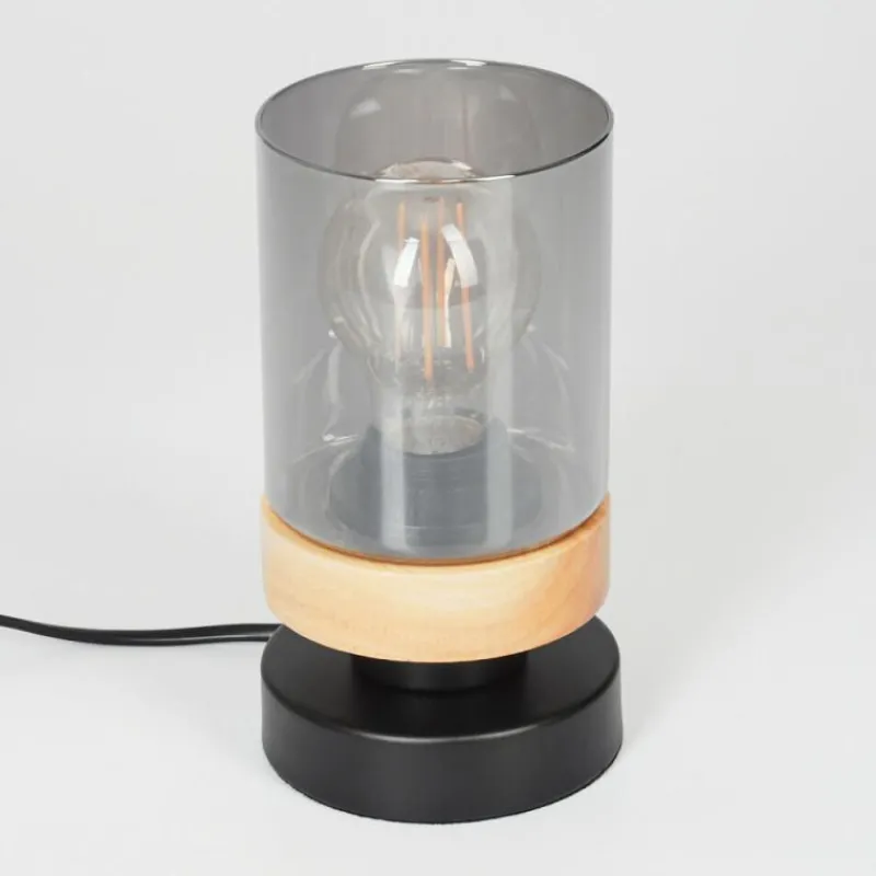 Suspension Verre Fumé-hofstein Lampe de table Azinhalinho Écru, Noir, 1 lumière