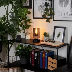 Suspension Verre Fumé-hofstein Lampe de table Azinhalinho Écru, Noir, 1 lumière