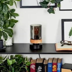 Suspension Verre Fumé-hofstein Lampe de table Azinhalinho Écru, Noir, 1 lumière