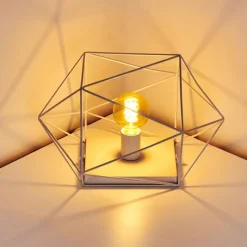 Lampes Industrielles-hofstein Lampe de table Babol Blanc, 1 lumière