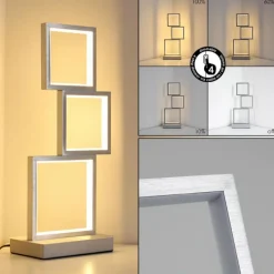 hofstein Lampe de table Bacolod LED Aluminium, 1 lumière* Lampadaires Et Lampes Sur Pied