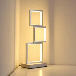 hofstein Lampe de table Bacolod LED Aluminium, 1 lumière* Lampadaires Et Lampes Sur Pied