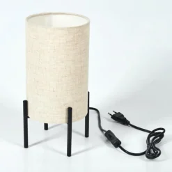 Lampes En Tissu-hofstein Lampe de table Baranque Noir, 1 lumière