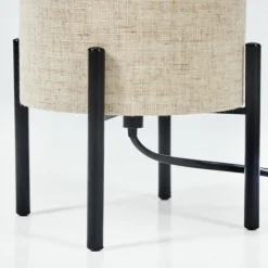 Lampes En Tissu-hofstein Lampe de table Baranque Noir, 1 lumière