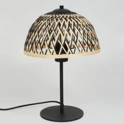 Style Boho-Chic-hofstein Lampe de table Barayn Écru, Noir, 1 lumière
