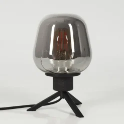 hofstein Lampe de table Barnegat Noir, 1 lumière