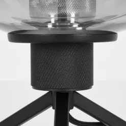 Suspension Verre Fumé-hofstein Lampe de table Barnegat Noir, 1 lumière