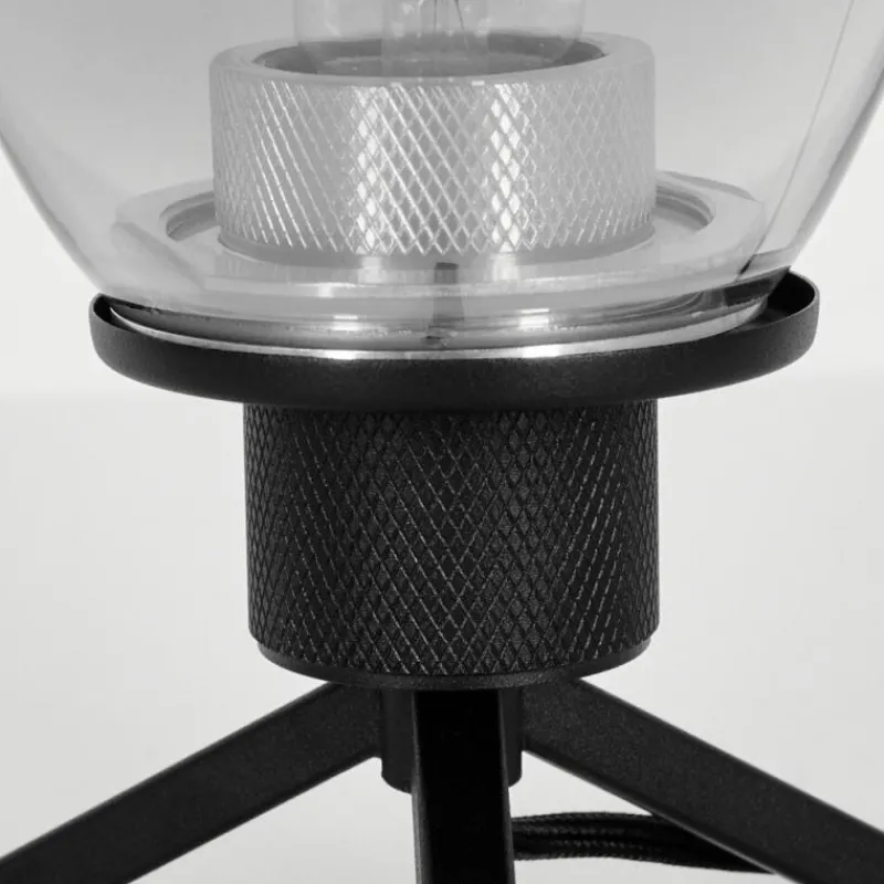 Suspension Verre Fumé-hofstein Lampe de table Barnegat Noir, 1 lumière