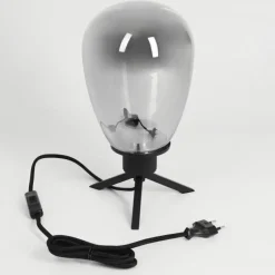 Suspension Verre Fumé-hofstein Lampe de table Barnegat Noir, 1 lumière