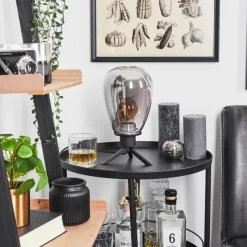 Suspension Verre Fumé-hofstein Lampe de table Barnegat Noir, 1 lumière