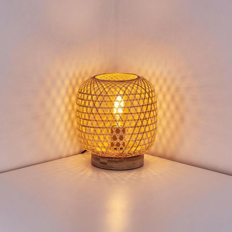 Luminaires Scandinaves-hofstein Lampe de table Batumi Brun, 1 lumière